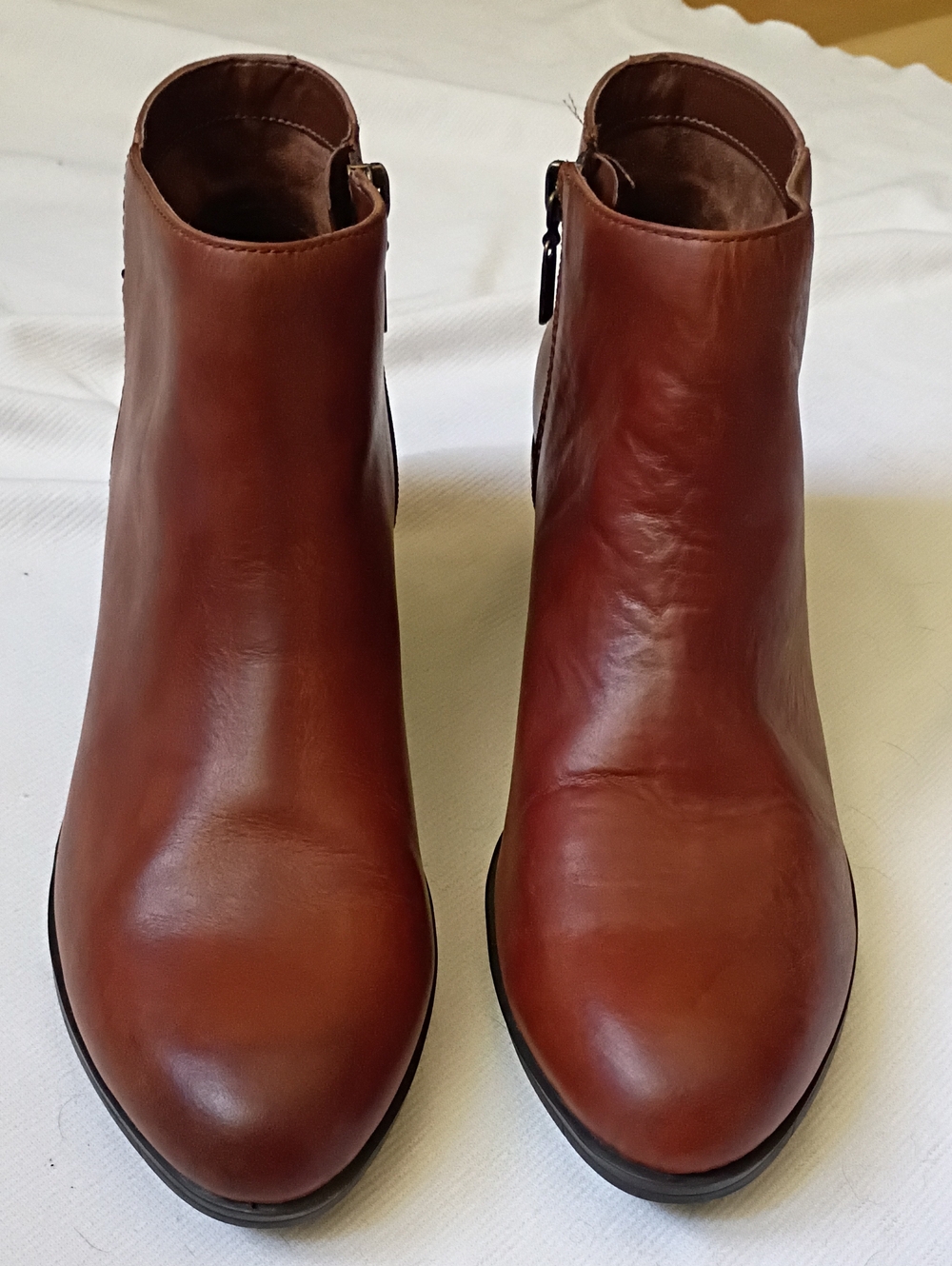Clark's ArtisanBrown Leather Ankle Boots - Picture 2 of 8